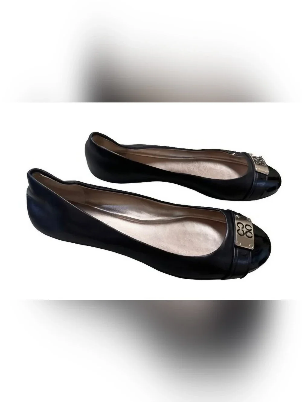 Coach women's black shoe/loafer/flats/ ballet London shoe size 8.5B